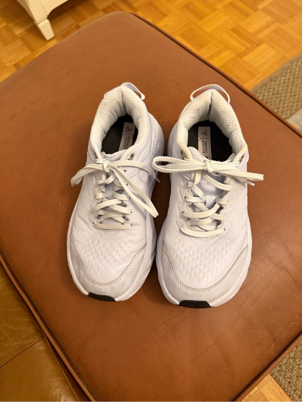 Hoka One One White Women's Athletic Sneakers